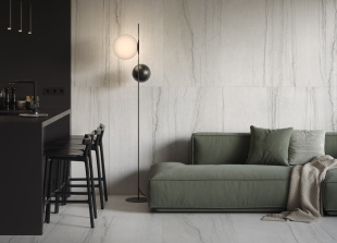 Керамогранит Kerranova Beloe Ozero белый K-2071/CR (60x120) Sugar эффект